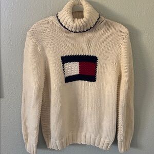 Tommy Hilfiger Hand-knit Turtleneck Sweater M